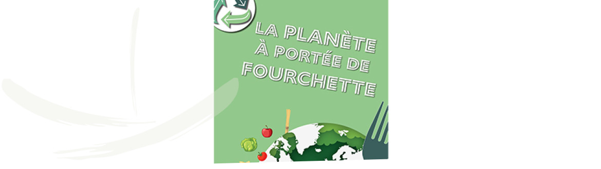 Affiche des élèves DSP "La planète à portée de fourchette