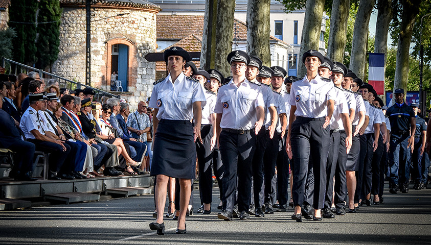 Délégation de l'ENAP au défilé national 2024