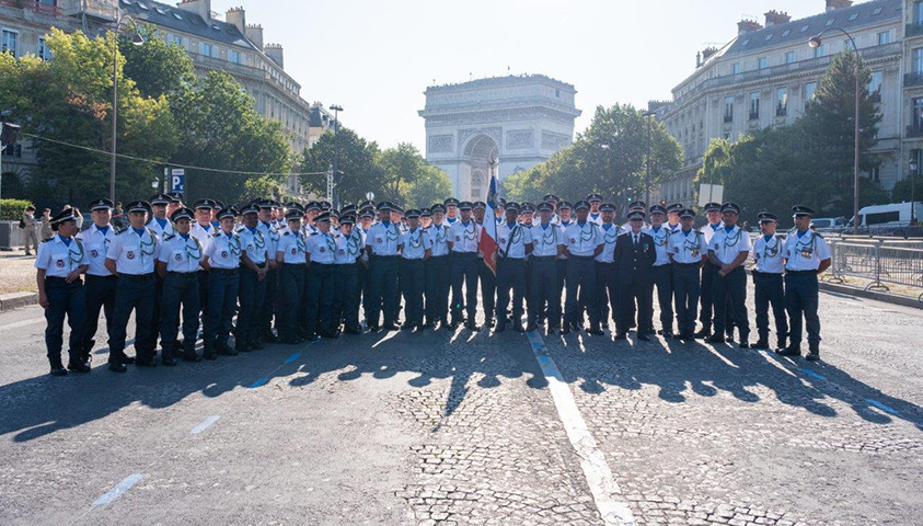 Délégation pénitentiaire au défilé national 2024