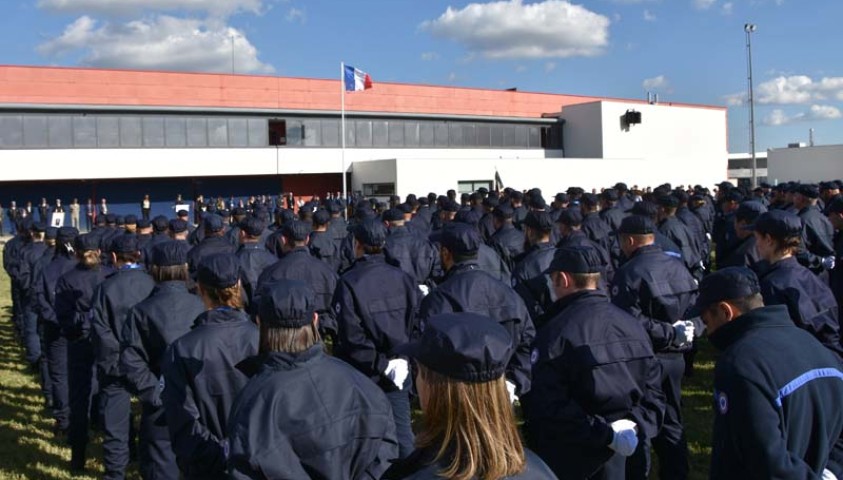 Cérémonie de fin de formation de la 25ème promotion de premiers surveillants « promotion  Bénédicte Brunelle »