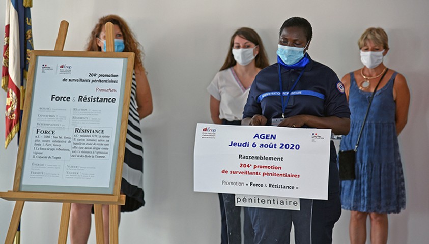 Cérémonie de fin de formation de la 204e promotion de surveillants pénitentiaires – Promotion « Force et Résistance »