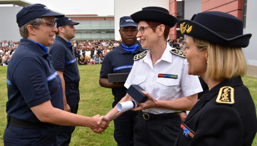 Cérémonie de fin de formation et de baptême de la 195ème promotion de surveillants, de la 22ème promotion de lieutenants, et de la 22ème promotion de lieutenants  - liste d’aptitude