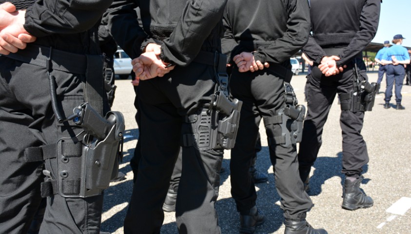 Défilé du 14 juillet 2017. Le peloton de Paris. Entraînements à Agen
