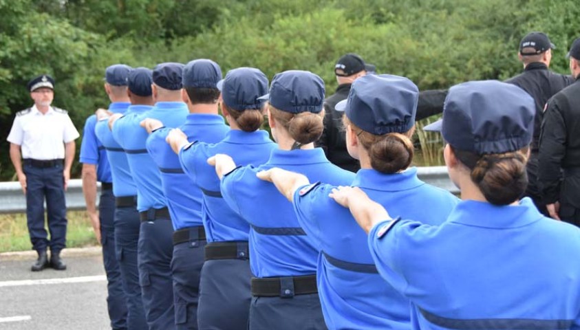 Défilé du 14 juillet 2017. Le peloton de Paris. Entraînements à Satory