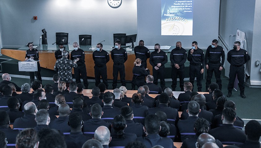 Fin de formation de la 209e promotion d’élèves surveillants – Promotion « Humilité »