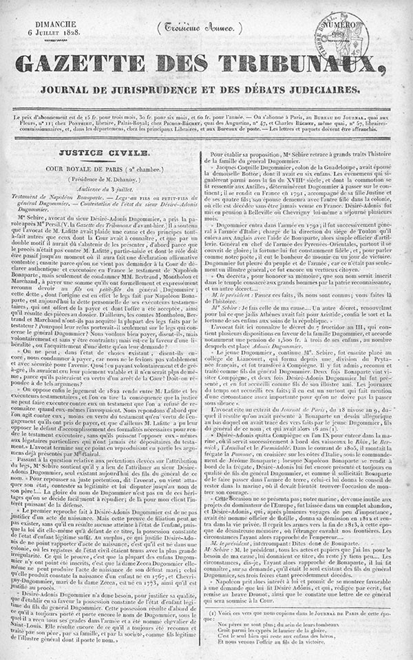 La Gazette des Tribunaux